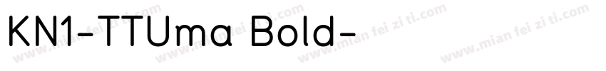 KN1-TTUma Bold字体转换